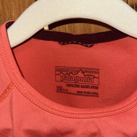 Kids Patagonia Capilene Base Layer - Salmon - size XS (5-6) - Salmon - Picture 3 of 4